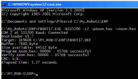 Bootload Completed
