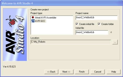 Select These Options in AVR Studio