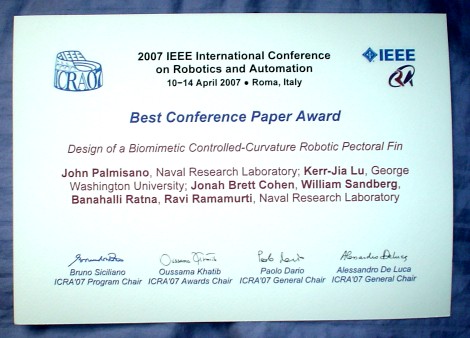 Best Conference Paper Award