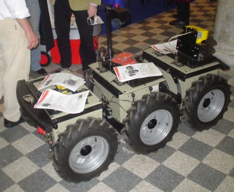 6 wheeled robot at ICRA