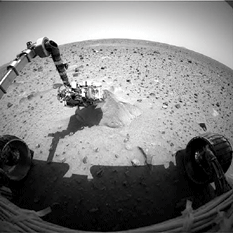Mars Rover Lens Effect