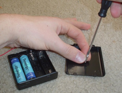 Using a Screw to Attach Your Battery Pack