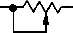 Schematic Symbol for a Variable Resistor