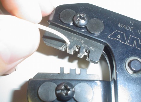 pull wire out of crimpers